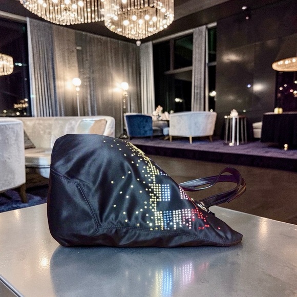 COACH 2011 Poppy Limited Holiday Edition Colorful Rhinestone Black Tote - Picture 5 of 10